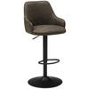 BARHOCKER in Metall, Textil Grau, Schwarz  - Schwarz/Grau, KONVENTIONELL, Textil/Metall (50/90-111/51cm) - MID.YOU