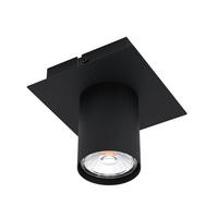 TAKLAMPA Valcasotto 4,5 W 11/11/10 cm  - svart, Design, metall (11/11/10cm) - Eglo