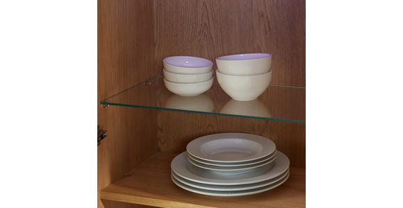 HIGHBOARD - Eichefarben, KONVENTIONELL, Glas/Holz (90/140/40,6cm) - Cantus