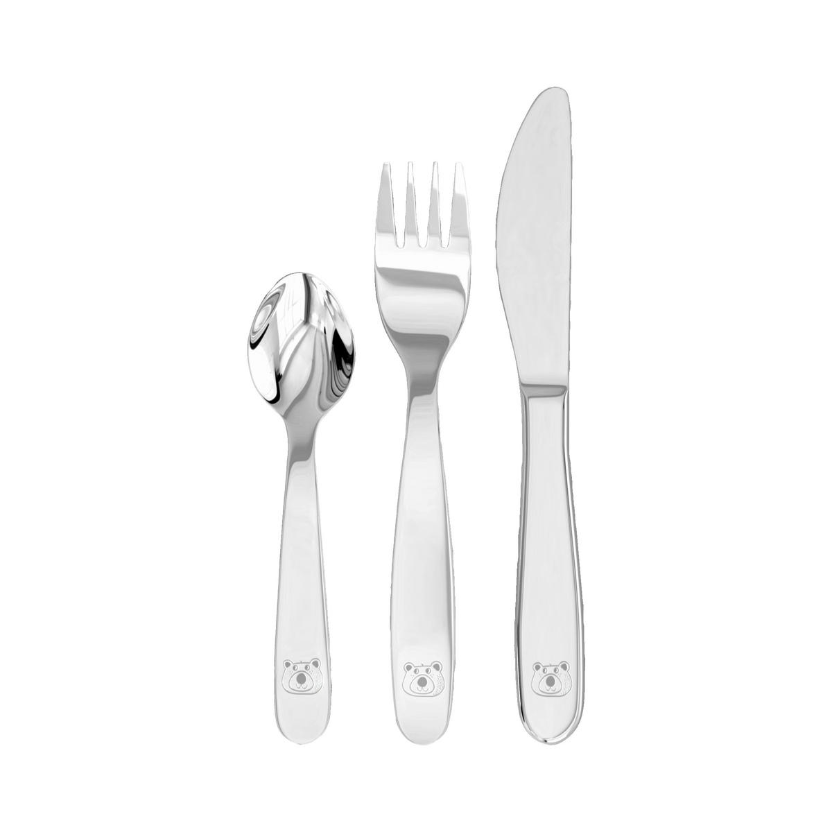 KINDERBESTECK - Silberfarben, Basics, Metall (11/2,3/18cm) - Haba