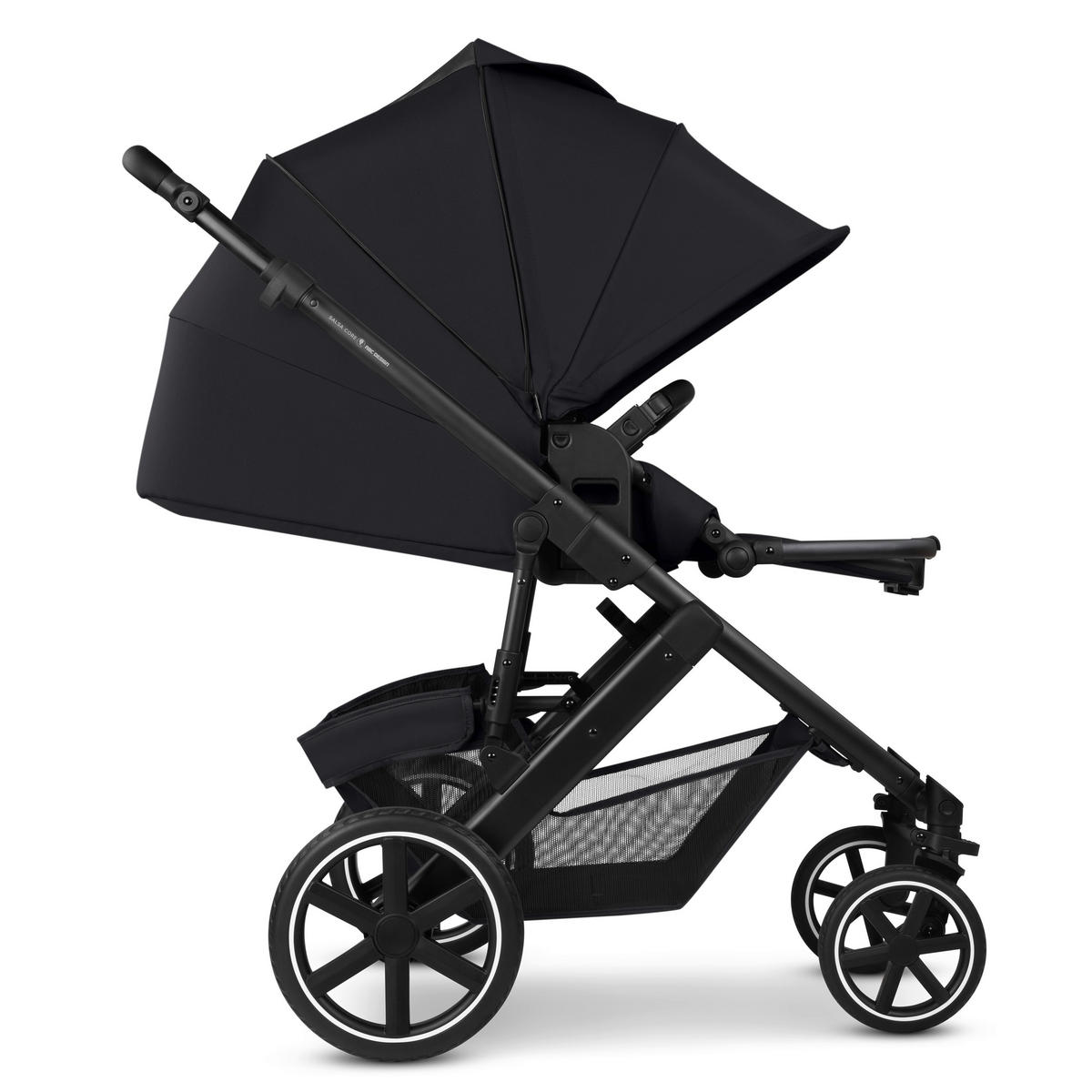 KINDERWAGENSET Salsa Core All in One  - Schwarz, Basics, Textil/Metall (63/123/97cm) - ABC Design