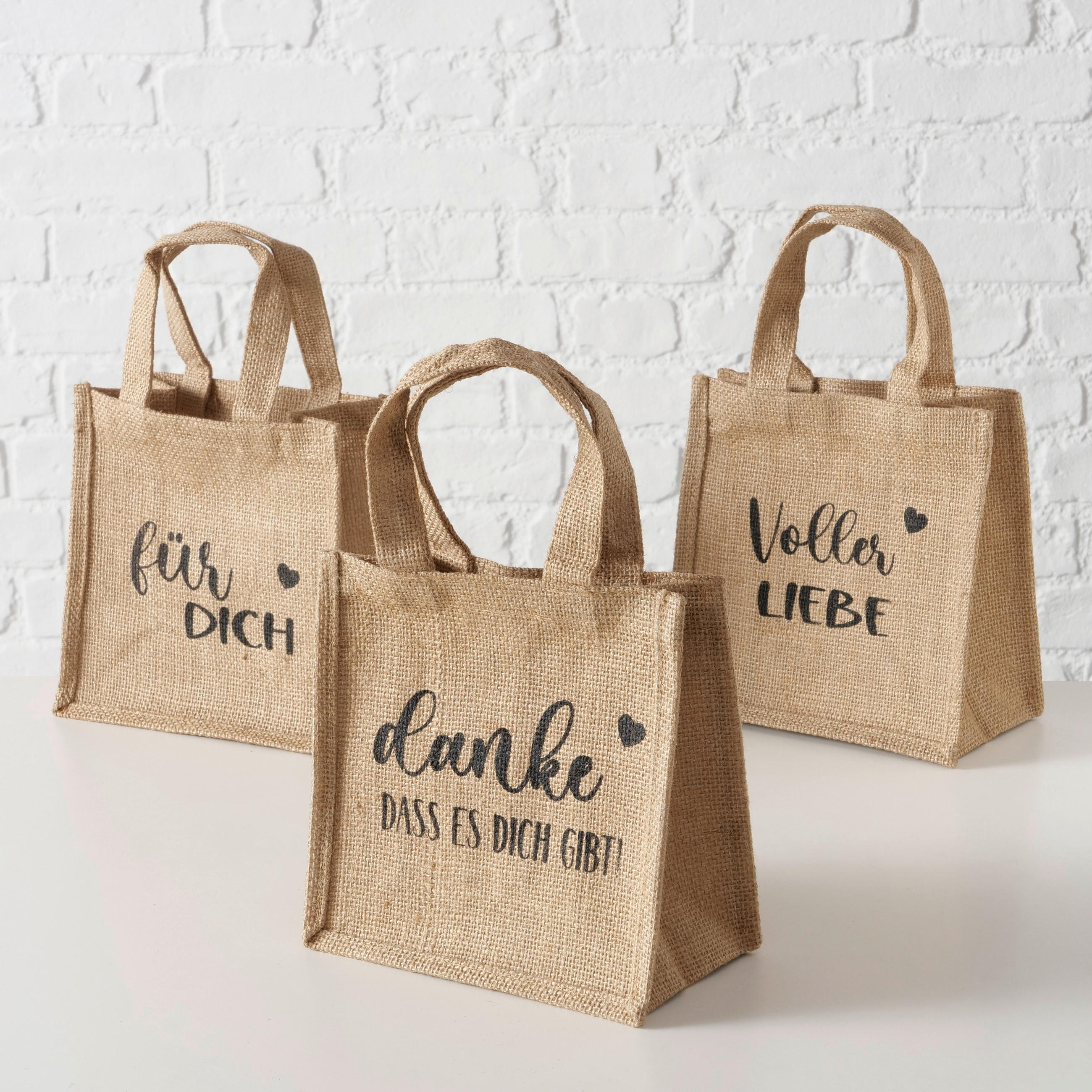 GESCHENKTASCHE  - Naturfarben, KONVENTIONELL, Textil (21/11,5/21cm)