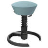 BÜROHOCKER   Schwarz, Pastellblau  - Pastellblau/Schwarz, Basics, Textil/Metall (55/45,66/55cm) - Aeris