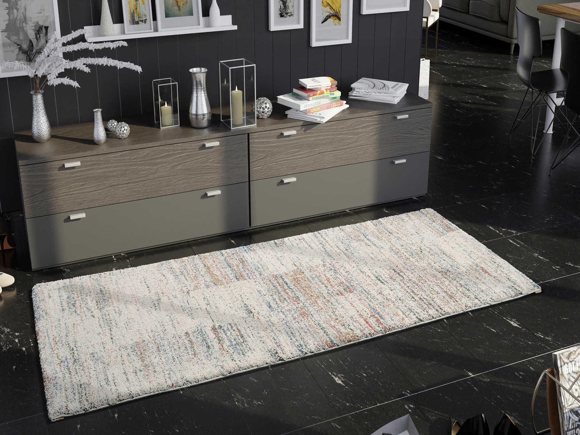 LÄUFER 80/300 cm  - Multicolor, Design, Textil (80/300cm) - Novel