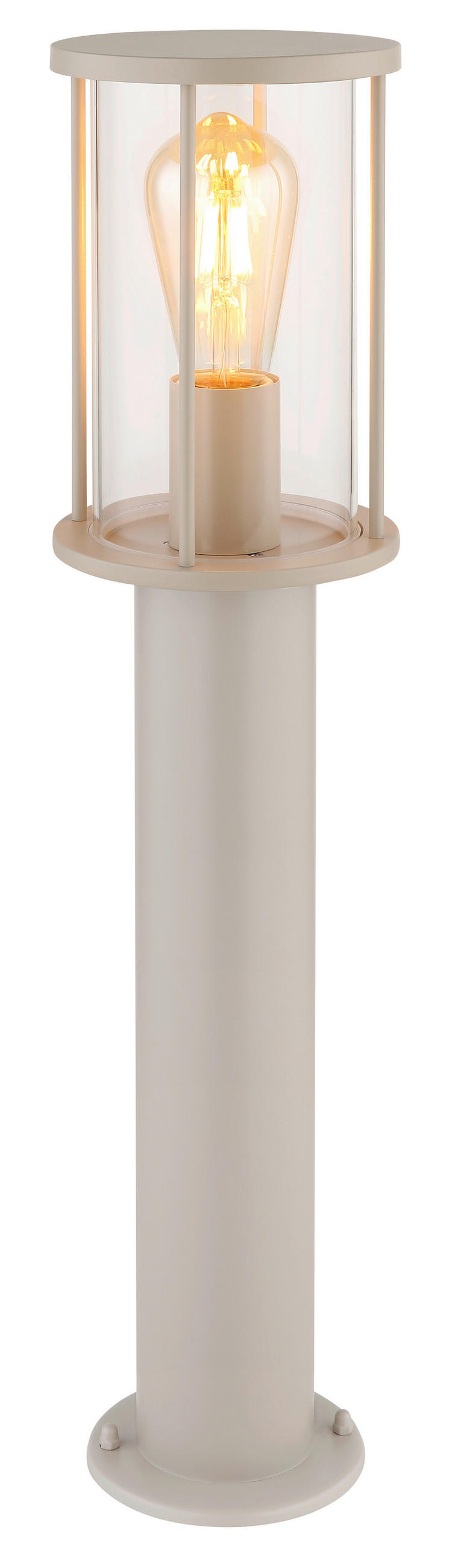 AUSSENLEUCHTE Gracey 14,3/60 cm  - Sandfarben/Klar, KONVENTIONELL, Glas/Metall (14,3/60cm) - Globo