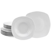 TAFELSERVICE Weiß Amelie weiss 12-teilig  - Weiß, Keramik - Creatable