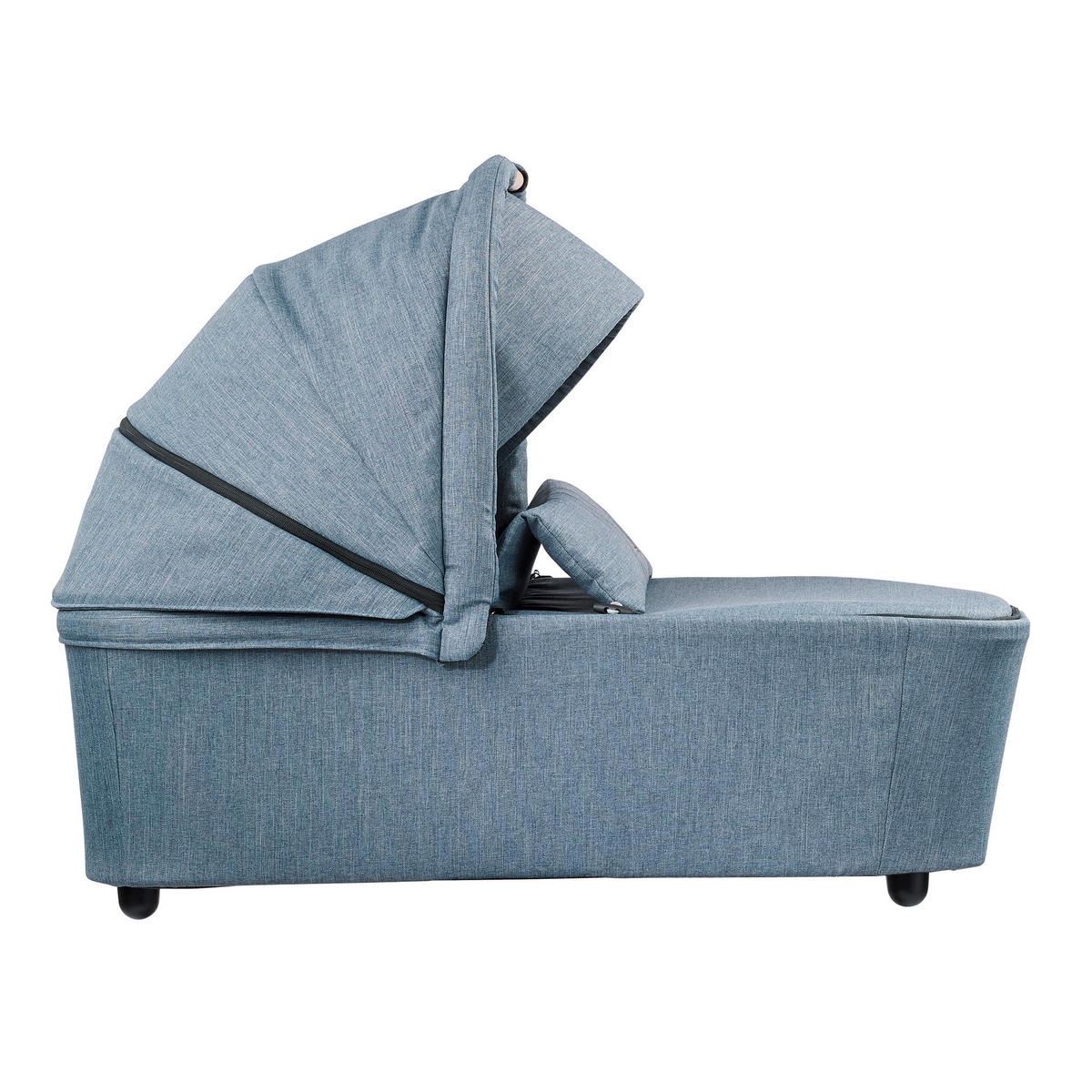 KINDERWAGENSET FX4 Classic  - Blau/Cognac, Basics, Textil/Metall (57/129/100cm) - Gesslein