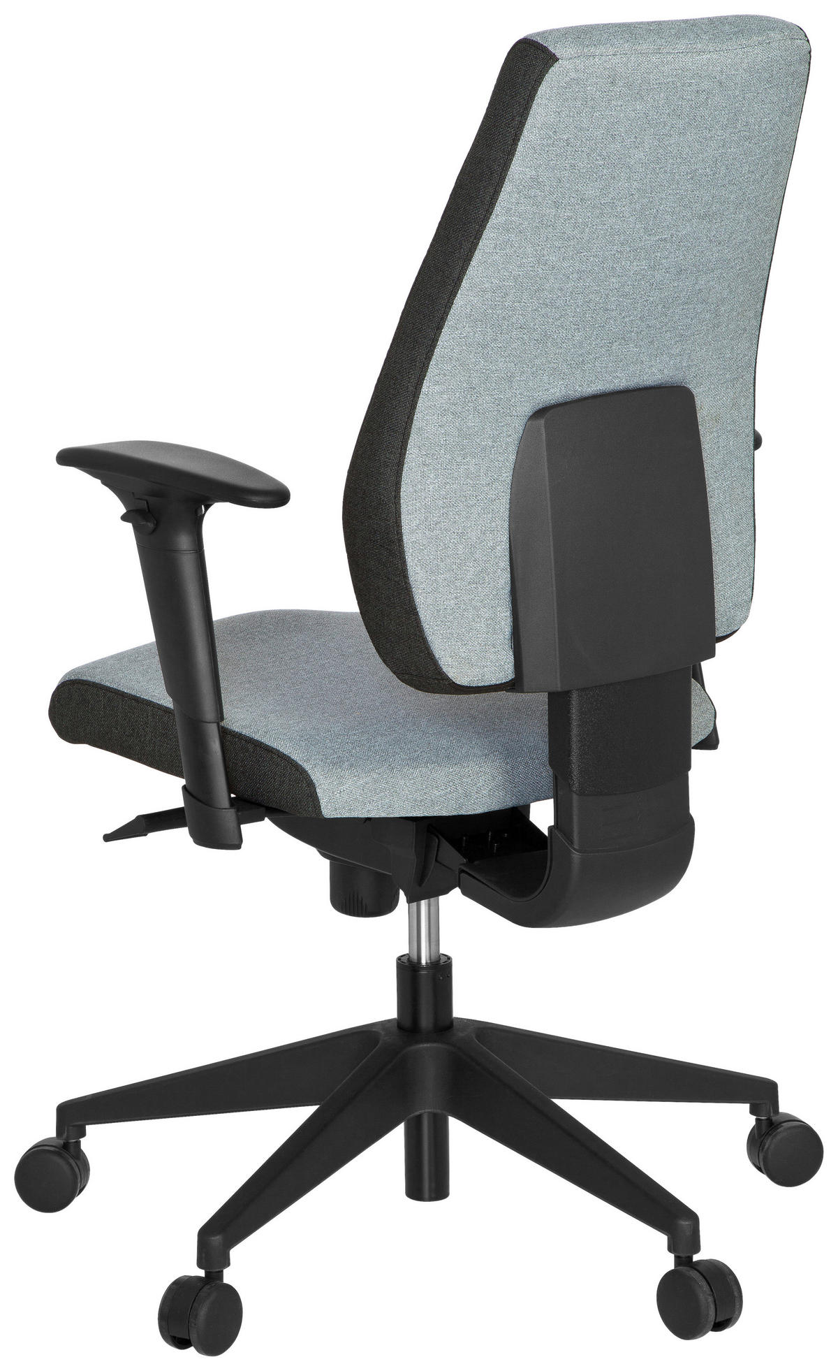 DREHSTUHL Flachgewebe Grau, Schwarz  - Schwarz/Grau, MODERN, Kunststoff/Textil (56/123/47cm) - MID.YOU