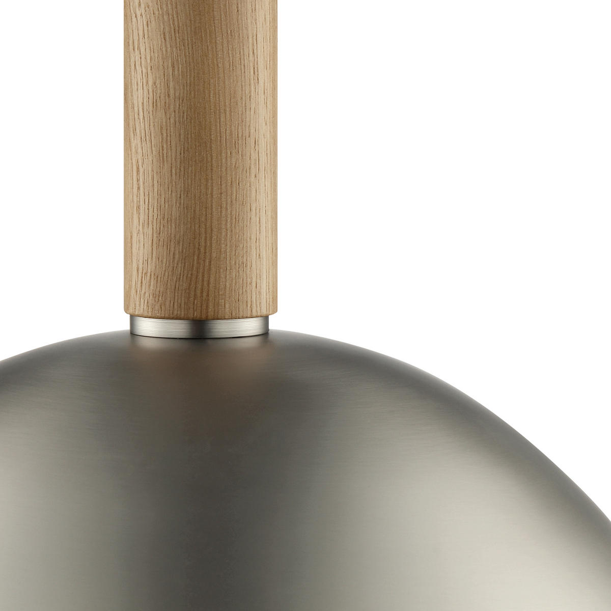 HÄNGELEUCHTE Skara 35/120 cm   - Nickelfarben, Design, Holz/Metall (35/120cm) - Brilliant