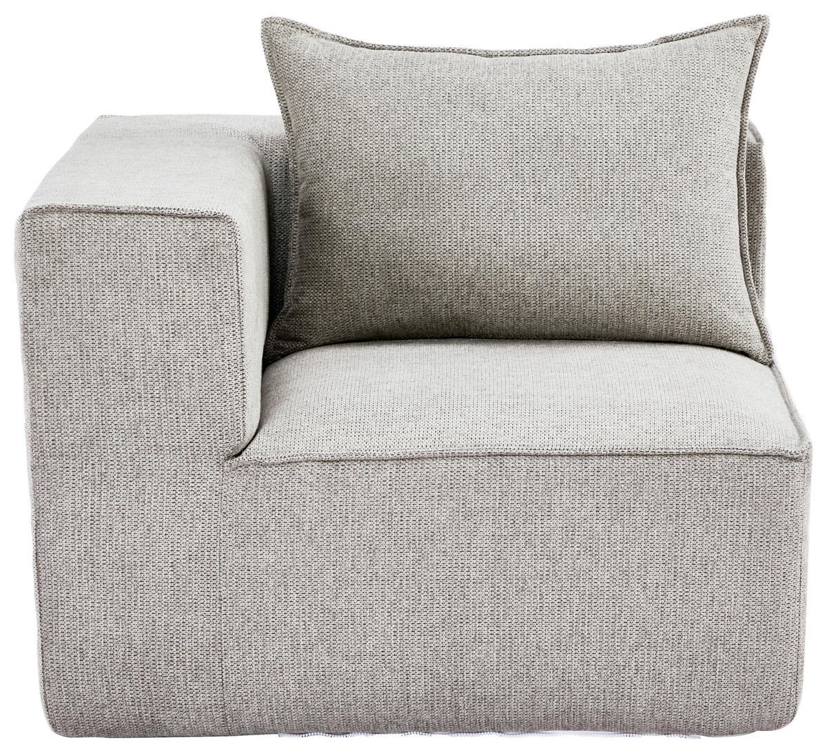 SOFAELEMENT in Webstoff Naturfarben  - Naturfarben, Design, Kunststoff/Textil (90/80/90cm) - Carryhome