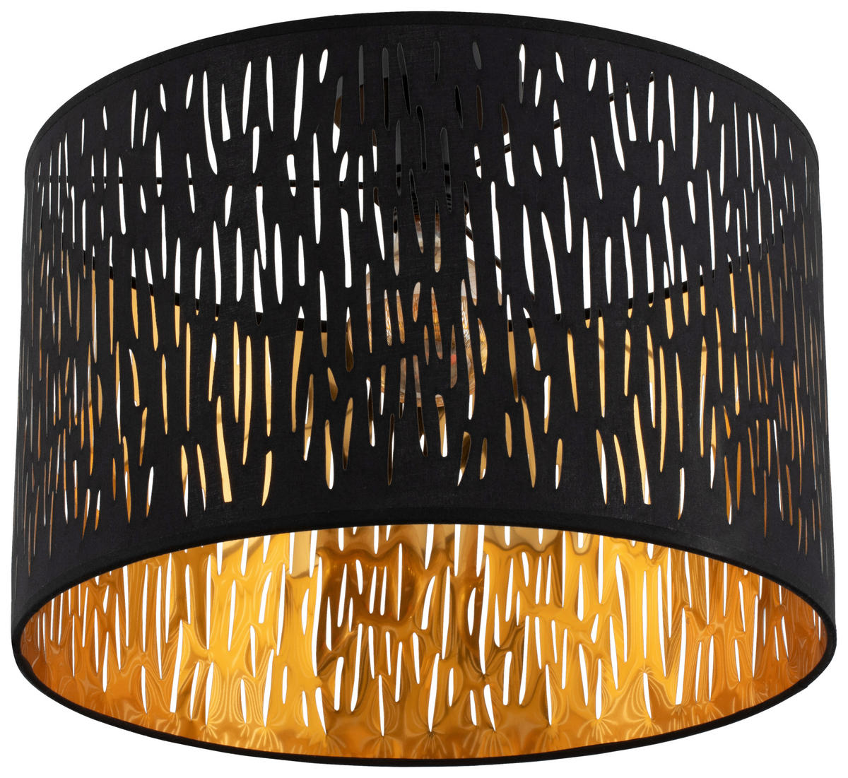 DECKENLEUCHTE  40/30 cm    - Schwarz, Trend, Kunststoff/Textil (40/30cm) - Novel