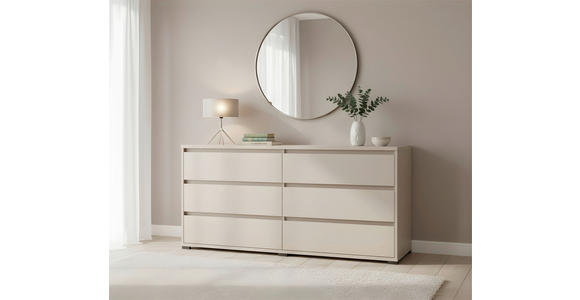 SIDEBOARD  160/79/48 cm 6 Schublade(n)  - Kaschmir/Anthrazit, Design, Holzwerkstoff/Kunststoff (160/79/48cm) - Carryhome