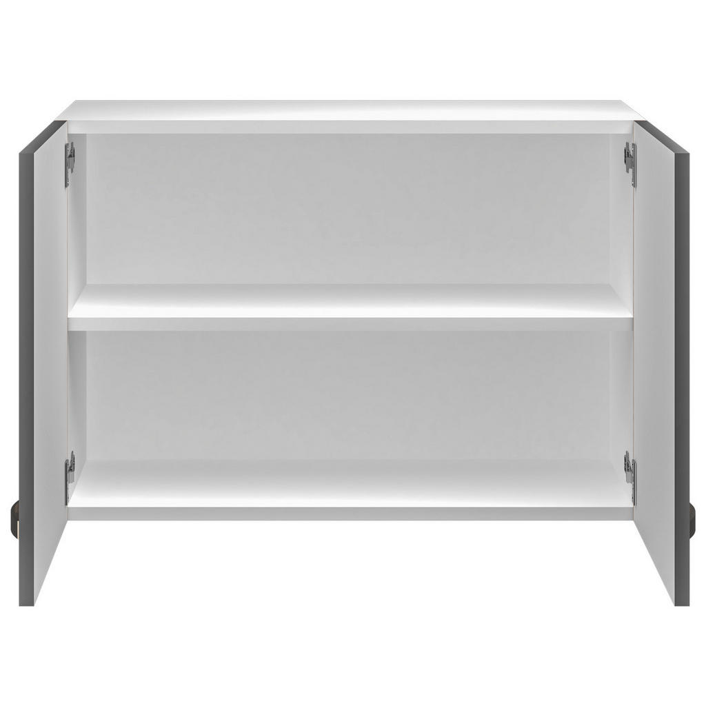 Thumbnail - FlexWell Küchenoberschrank, Eiche San Remo, Dunkelgrau, Metall, 1 Fächer, einzeln stellbar, 80x54x32 cm, Made in Germany...