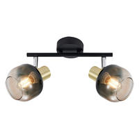 Proiector    - auriu/negru, Basics, sticlă/metal (11/26/15cm)