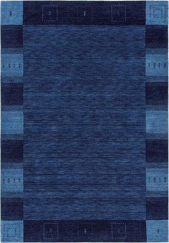 WOLLTEPPICH 120/180 cm Katalog 01/2021 Indien Blau, Hellblau, Dunkelblau  - Blau/Dunkelblau, KONVENTIONELL, Textil (120/180cm) - Cazaris