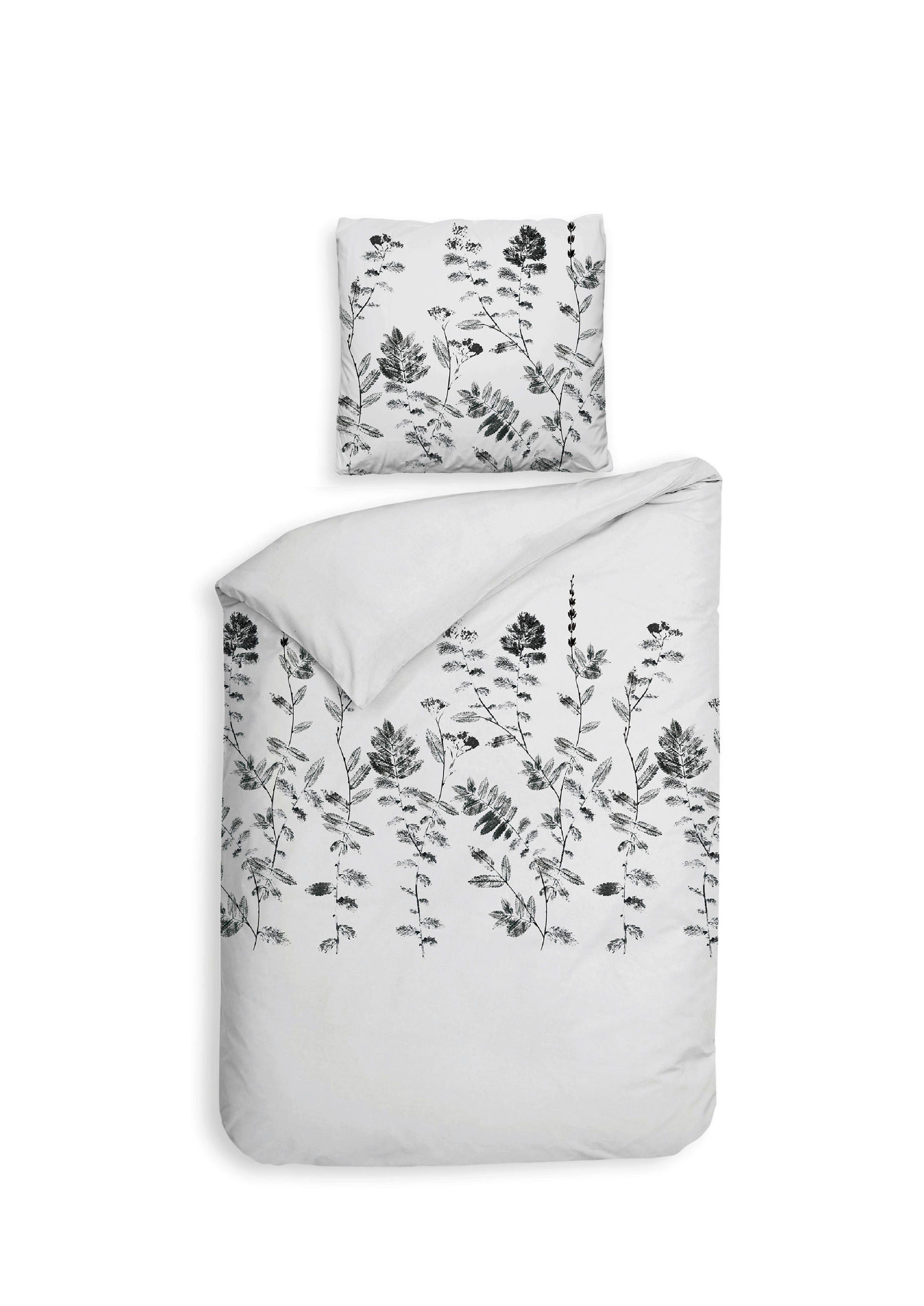 BETTWÄSCHE 2-teilig Rocco Flanell 135/200 cm  - Grau, Basics, Textil (135/200cm) - Heckettlane
