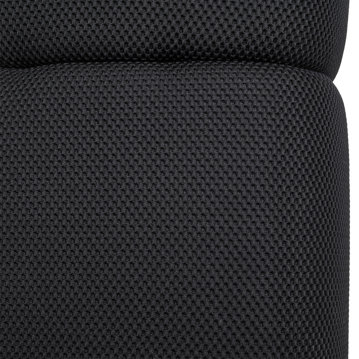 ECKSOFA in Struktur Schwarz  - Schwarz, Design, Kunststoff/Textil (313/233cm) - Emilio Belluti