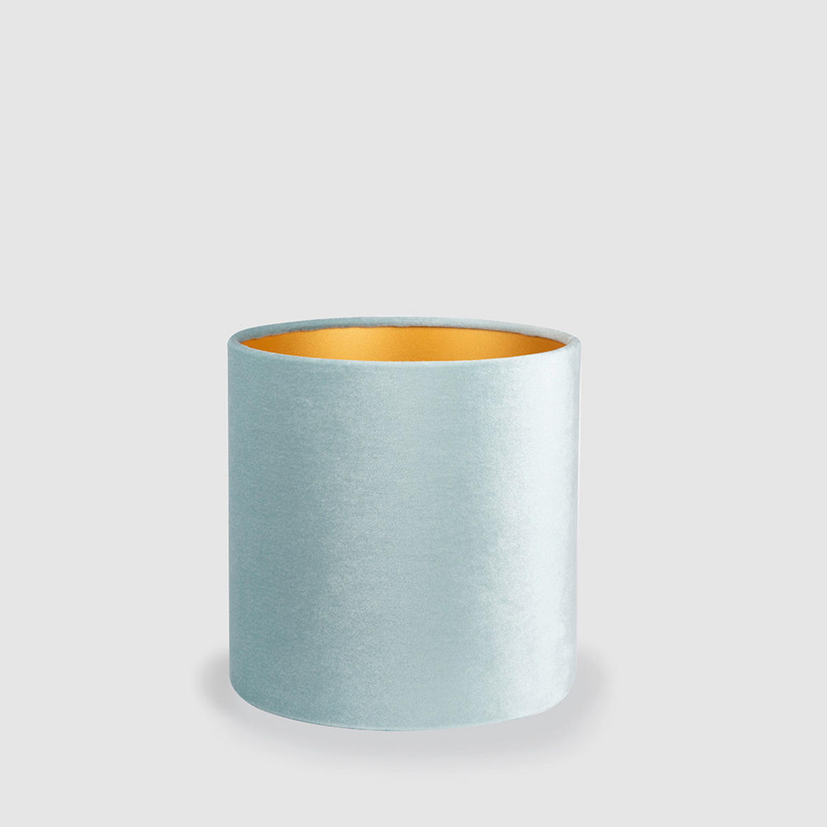 LEUCHTENSCHIRM 25/23 cm   - Hellblau, Basics, Textil/Metall (25/23cm)