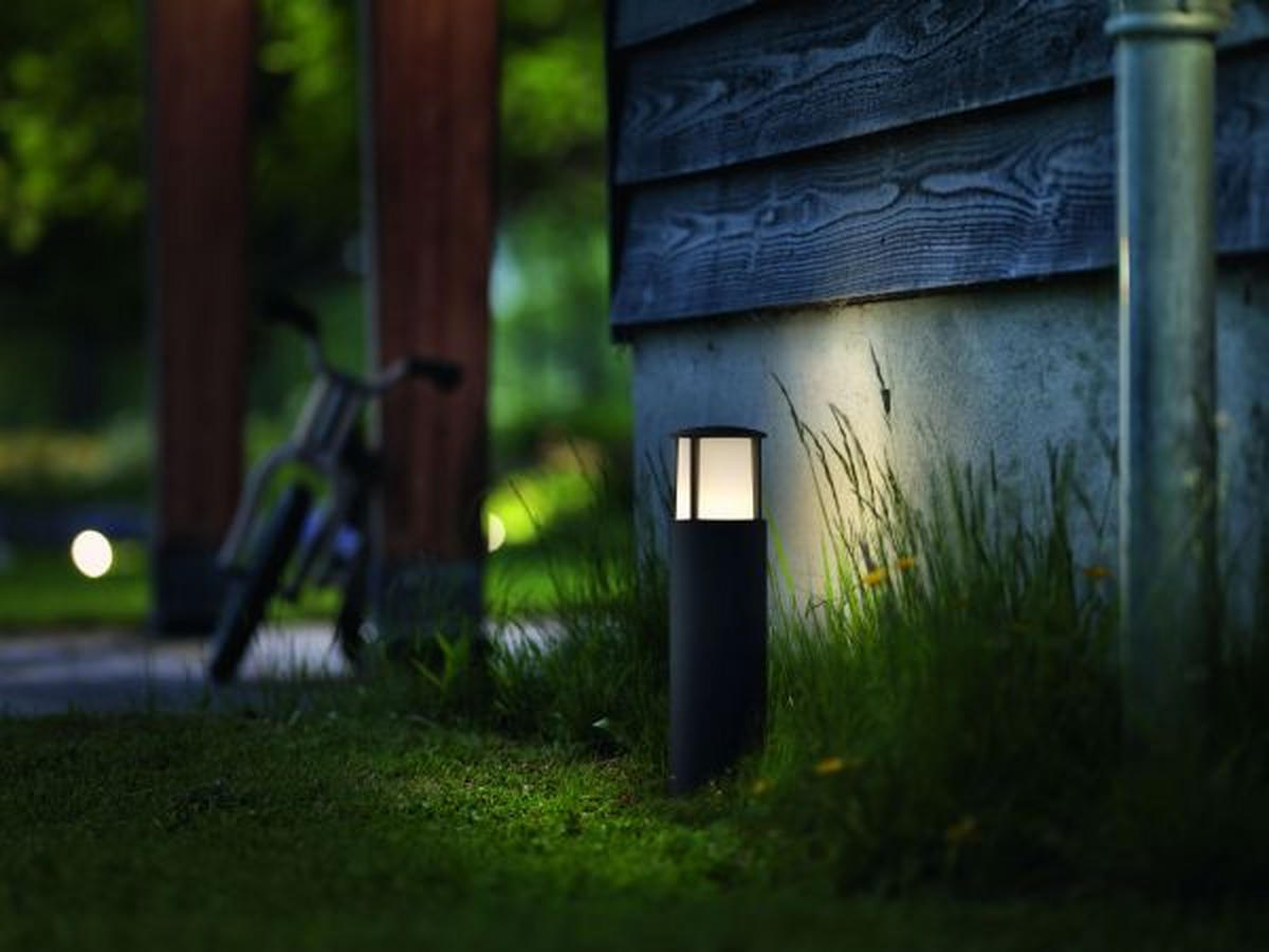 ZUNANJA LED-SVETILKA   40/40/10 cm            - antracit, Design, kovina (40/40/10cm) - Philips