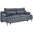 BOXSPRINGSOFA  in Webstoff Dunkelgrau Modern  - Dunkelgrau/Schwarz, Design, Textil/Metall (202/93/100cm) - Novel