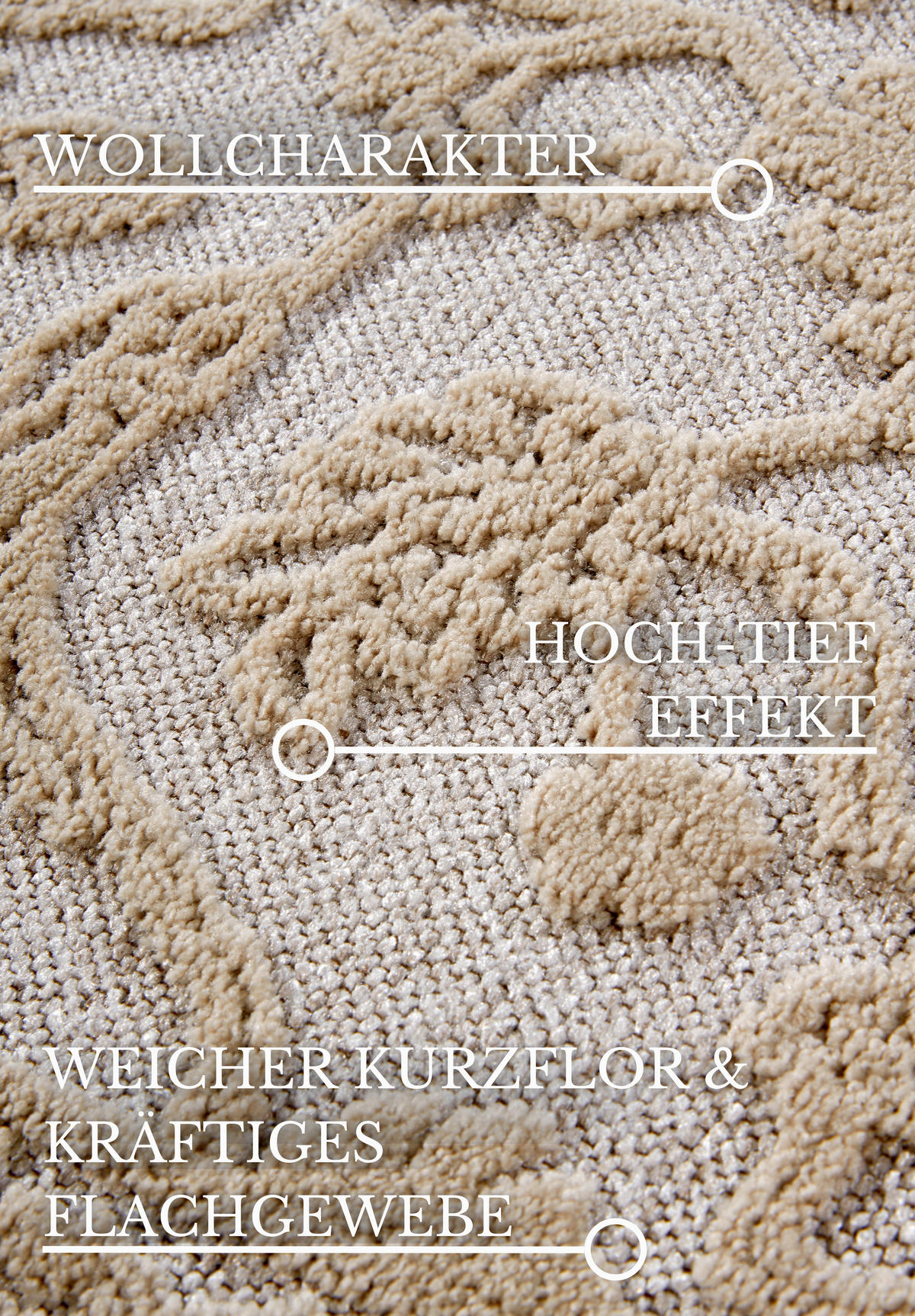 FLACHWEBETEPPICH 200/290 cm Kollektion 1879 Creme  - Creme, Design, Textil (200/290cm) - Villeroy & Boch