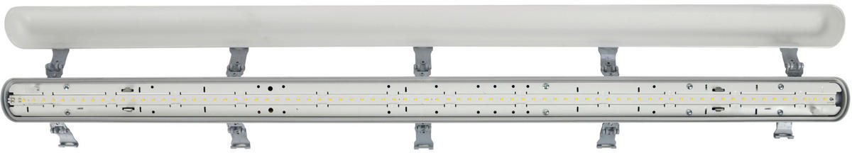 LED-DECKENLEUCHTE 120/7/7,3 cm   - Grau, Basics, Kunststoff (120/7/7,3cm)