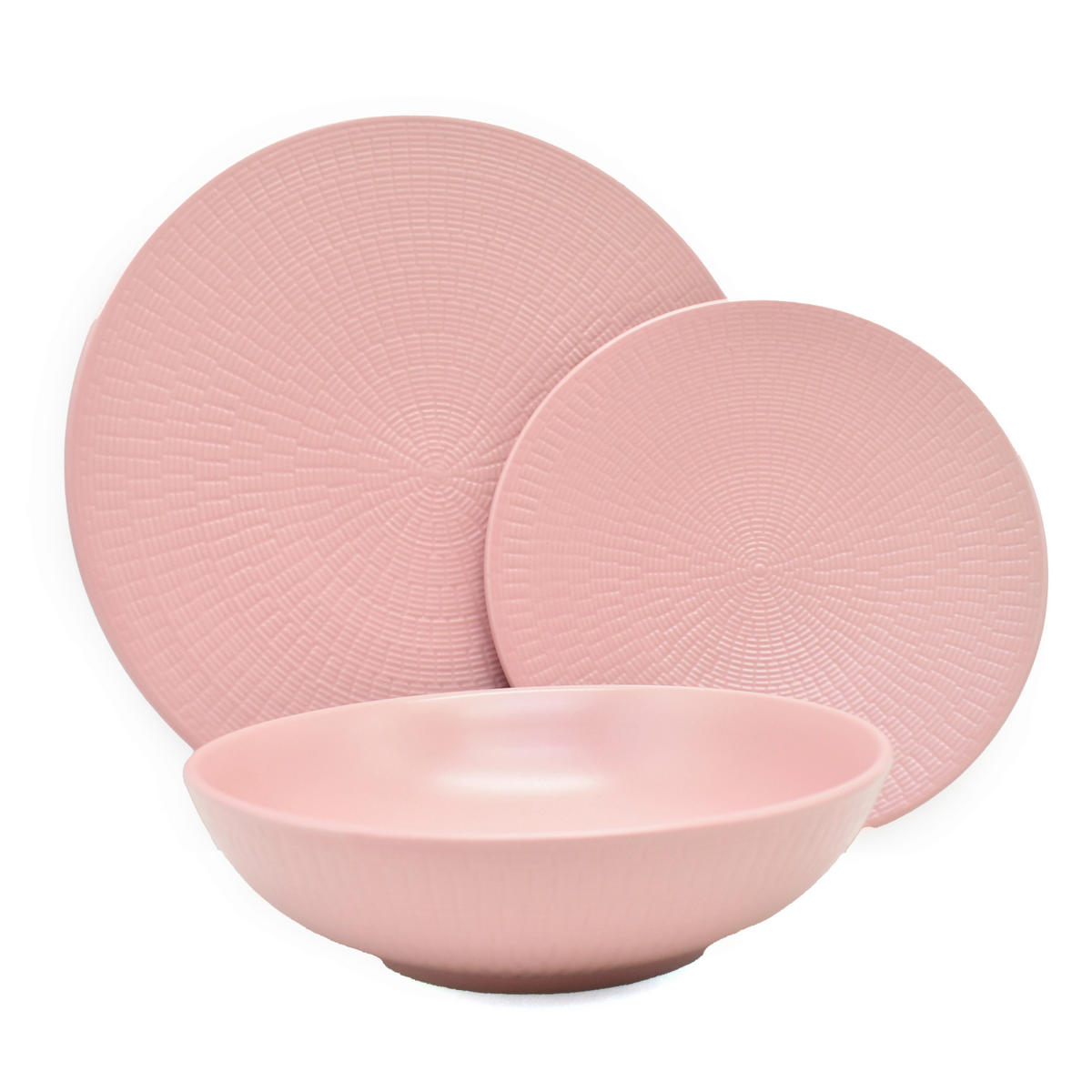 TAFELSERVICE Blanka 18-teilig  - Rosa, Basics, Keramik - Echtwerk