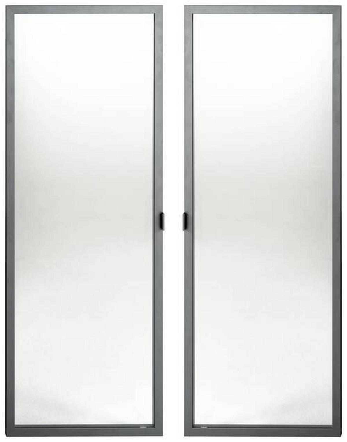 SET VRATA   - antracit, Moderno, staklo/metal (73,7/101,2cm) - Mömax
