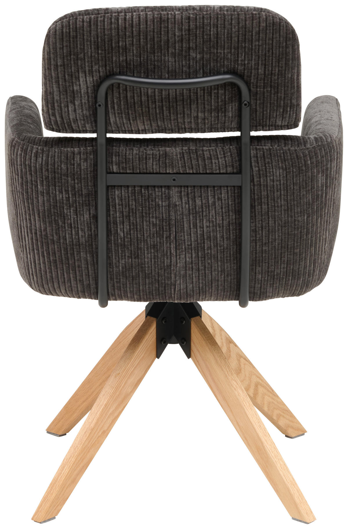 ARMLEHNSTUHL in Holz, Metall, Textil Anthrazit  - Anthrazit/Naturfarben, KONVENTIONELL, Holz/Textil (60/90/69cm) - Livetastic