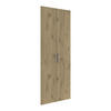 TÜRENSET - Eichefarben/Silberfarben, KONVENTIONELL, Holzwerkstoff/Metall (75,5/206,6/1,6cm) - Voleo