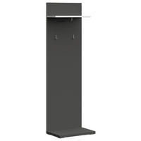 GARDEROBENPANEEL  in 65/207/42 cm  - Weiss/Graphitfarben, Design, Holzwerkstoff (65/207/42cm) - Xora