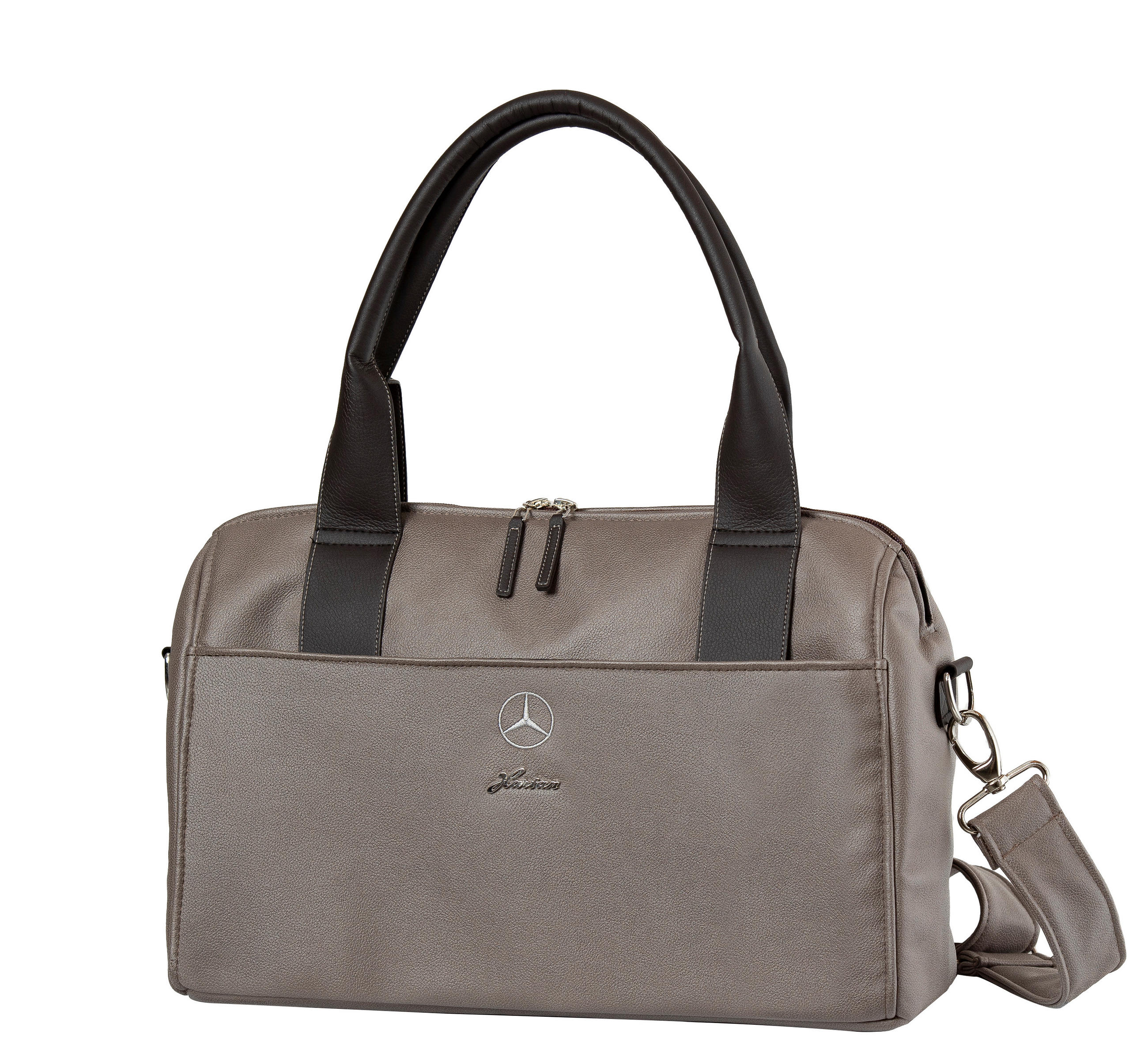 WICKELTASCHE - Weiss/Braun, Basics, Textil (45/16/30cm) - Hartan