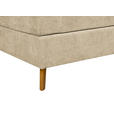 BOXSPRINGBETT 180/200 cm  in Beige  - Eichefarben/Beige, KONVENTIONELL, Holz/Textil (180/200cm) - Carryhome