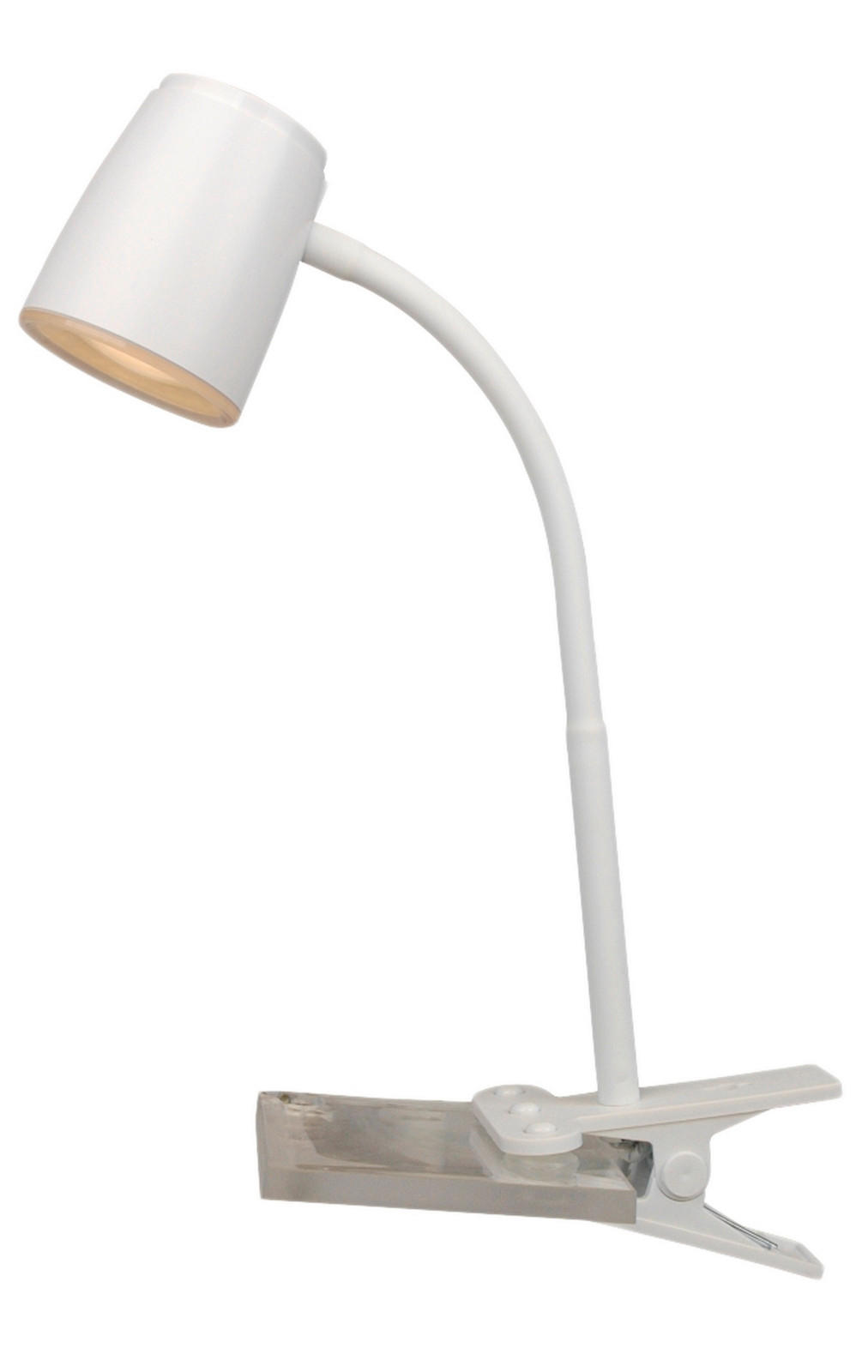 LED LAMPA SO ŠTIPCOM, 10/10/35 cm - biela, Basics, kov/plast (10/10/35cm)