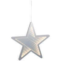 DEKOR CSILLAG - áttetsző, Lifestyle, műanyag (26/25/1,2cm) - X-Mas