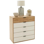 KOMMODE  in 92/94,2/44 cm  - Kaschmir/Eichefarben, Natur, Glas/Holz (92/94,2/44cm) - Valnatura