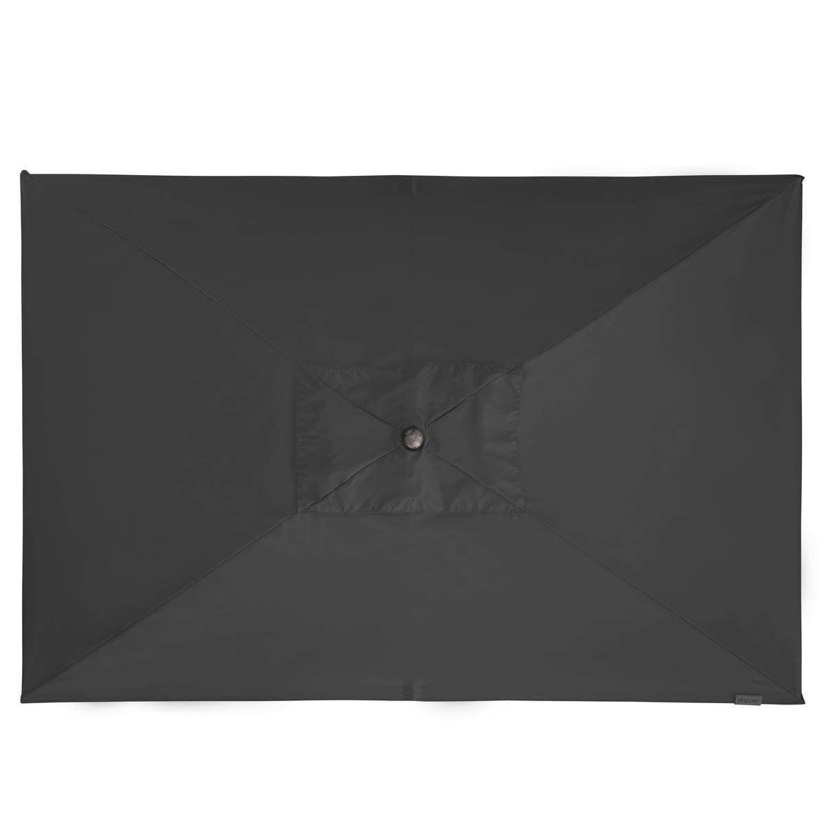 SONNENSCHIRM 200x300 cm Anthrazit  - Eschefarben/Anthrazit, Basics, Textil/Metall (200/300cm) - Doppler