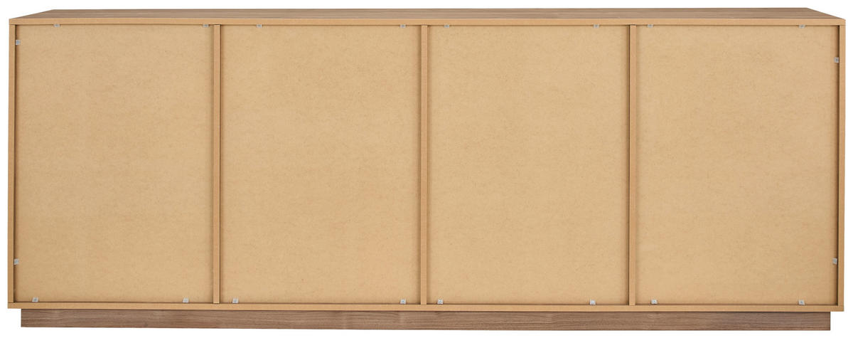 ŠIROKÁ KOMODA, farba orecha, 220,5/82,5/41,5 cm - farba orecha, Design, kompozitné drevo (220,5/82,5/41,5cm) - MID.YOU