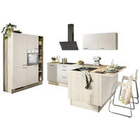 ECKKÜCHE XO 21  in Kaschmir, Tannenholzfarben  - Kaschmir/Tannenholzfarben, Design, Holzwerkstoff/Metall (150/280/121,6cm) - Xora