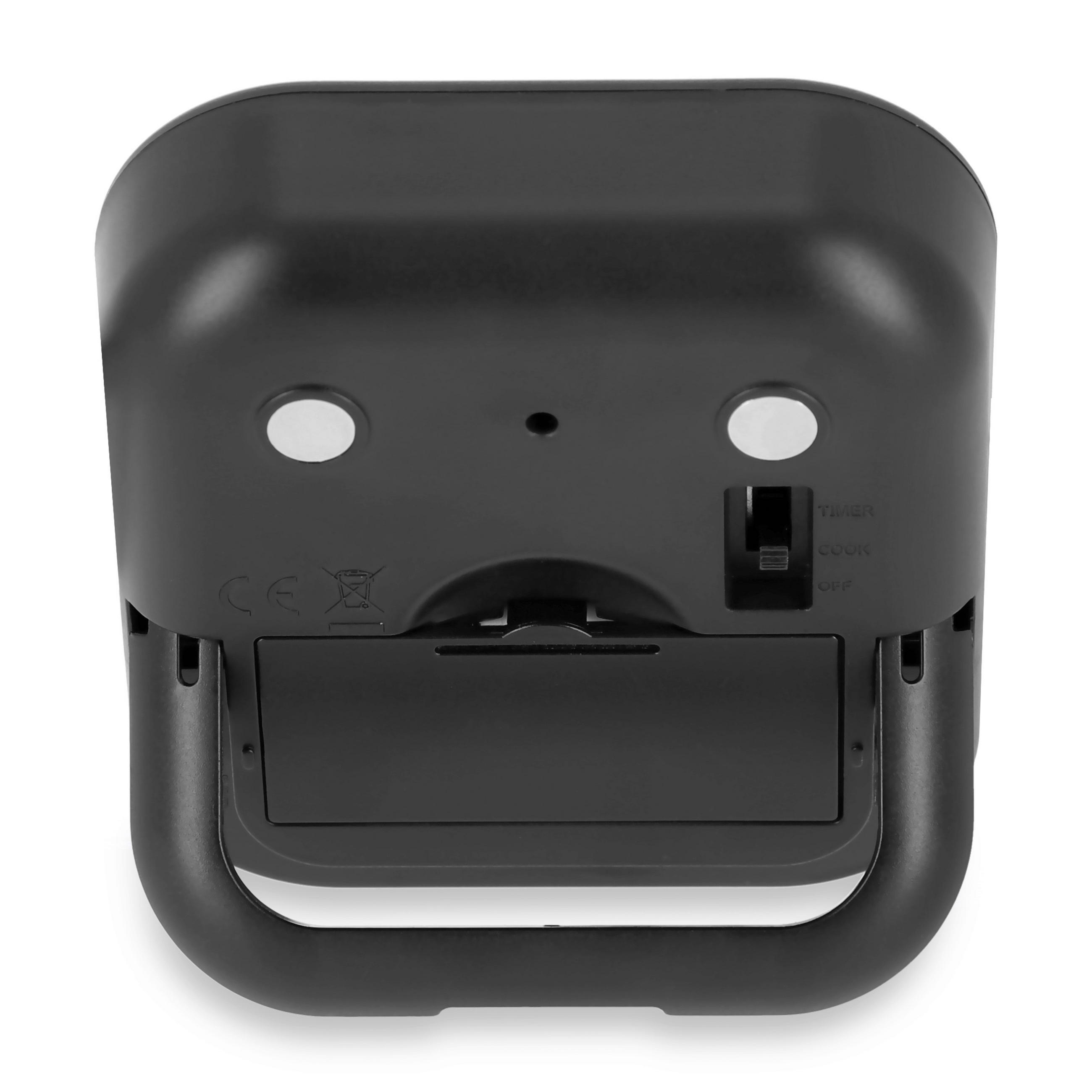 BRATENTHERMOMETER  - Schwarz, Basics, Kunststoff (8,8/8/2,7cm)