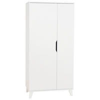 OTROŠKA OMARA ZA OBLAČILA  Michi  94,7/198,0/52,4 cm          - bela, Trend, leseni material/les (94,7/198,0/52,4cm) - My Baby Lou