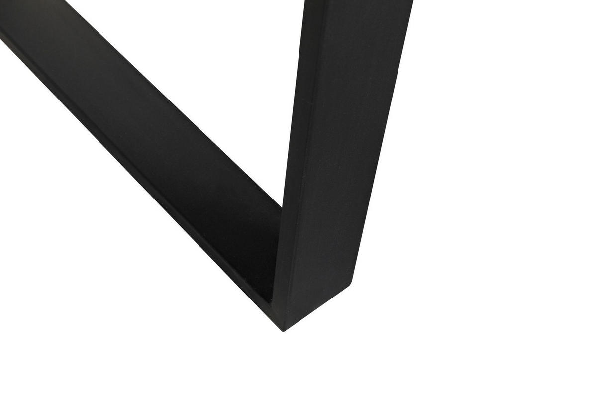 TRPEZARIJSKI STO  bela   - bela/crna, Moderno, metal/pločasti materijal (180/76/90cm) - Hom`in