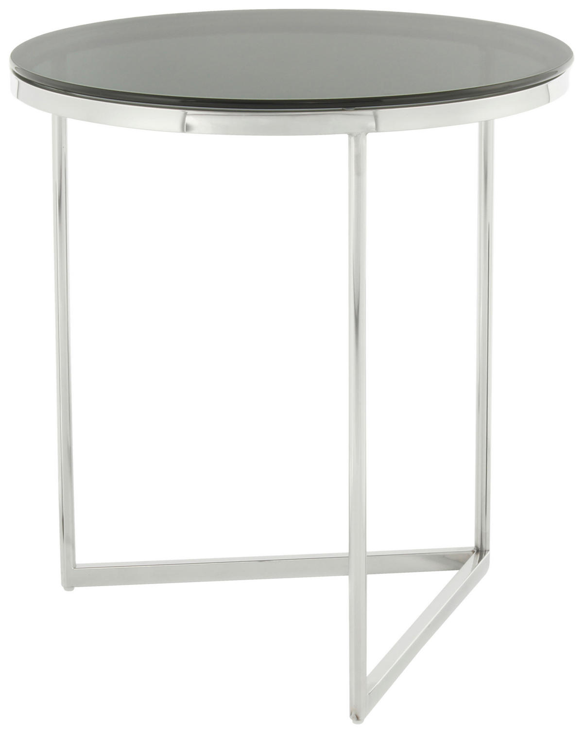 BEISTELLTISCH in Metall, Glas  - Silberfarben/Roségold, Design, Glas/Metall (55/50/50cm) - Kayoom