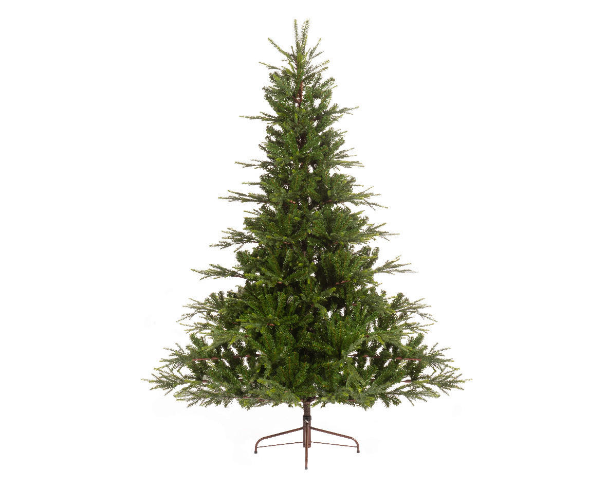 WEIHNACHTSBAUM 180 cm    - Weiß/Grün, Basics, Kunststoff/Metall (135/135/180cm) - X-Mas