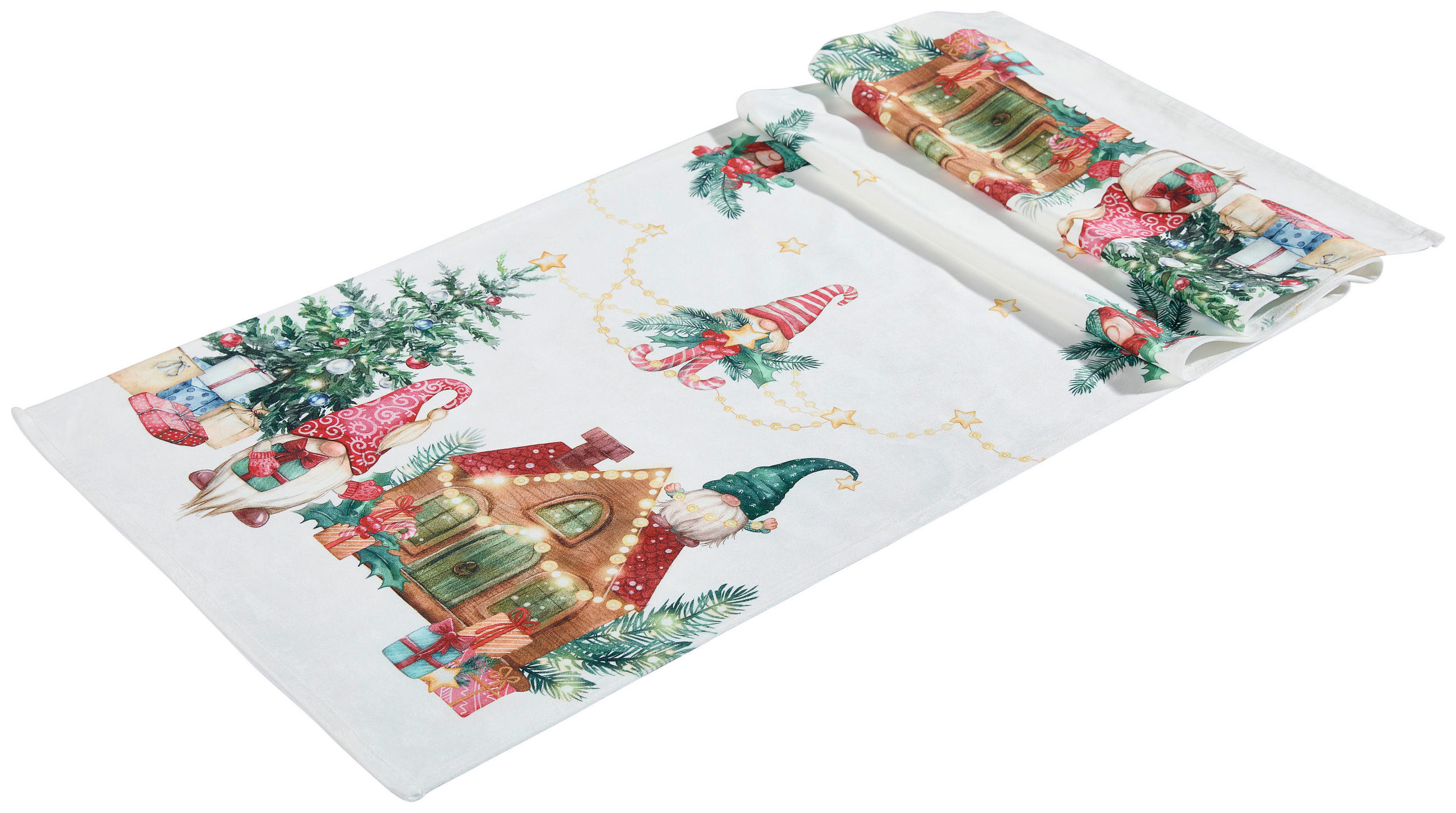 X-Mas Tischläufer Wichtel Mehrfarbig 40x140 cm