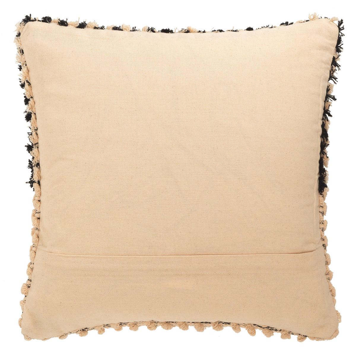 KISSENHÜLLE T-Boho Tuffed 45/45 cm  - Schwarz/Naturfarben, Trend, Textil (45/45cm) - Tom Tailor