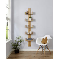 WANDREGAL Buche vollmassiv Naturfarben  - Naturfarben, MODERN, Holz (35/180/17cm) - MID.YOU