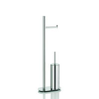 WC-BÜRSTENHALTER in   Metall  - Edelstahlfarben, Basics, Metall (13/25/76,5cm) - Kela