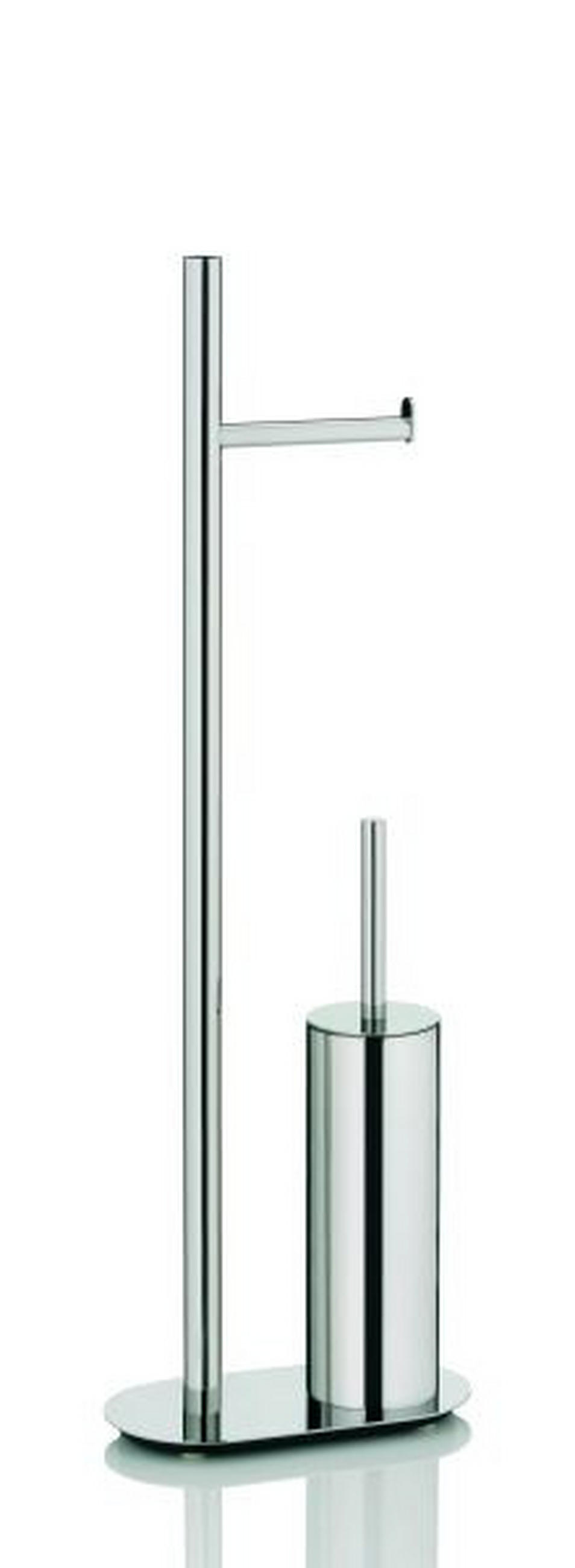WC-BÜRSTENHALTER in   Metall  - Edelstahlfarben, Basics, Metall (13/25/76,5cm) - Kela