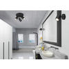BADEZIMMER-WANDLEUCHTE Angelo 10,5/15,5/9 cm   - Schwarz, Basics, Metall (10,5/15,5/9cm) - Trio Leuchten